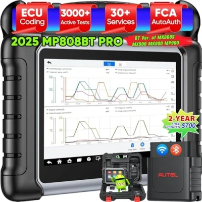 Afbeelding van Autel MaxiPRO MP808BT PRO Android 11 [2 Jaar Updates Waarde 650], 2024 ECU Codering op Dealerniveau, Upgrade van MS906BT MP808S MP808 MP808BT, Volledig Bidirectioneel, 30+ Service, OE Diagnostiek