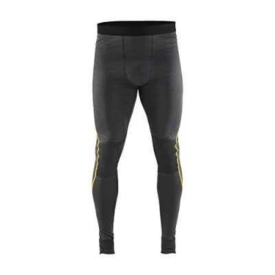 Afbeelding van Blaklader Lange onderbroek 100% merino XLIGHT 1844 1734 Donkergrijs/Geel 4XL