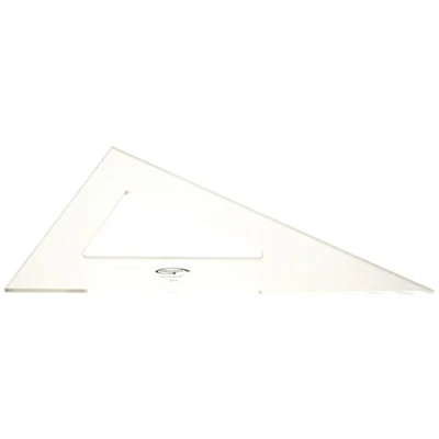 Afbeelding van Graphoplex GX163 tekendriehoek, 60 3 randen rechts transparant 32 cm doorzichtig