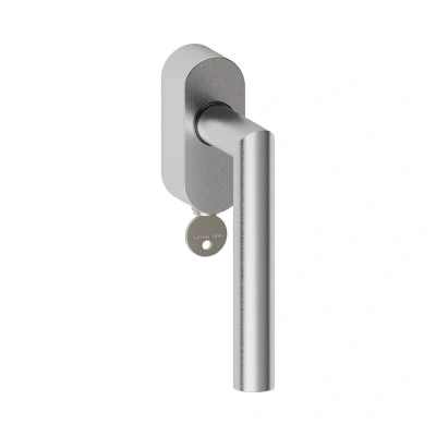 Afbeelding van Hard Brass Shuffle Toledo Raamkruk Afsluitbaar 304 Inox Geborsteld RVS