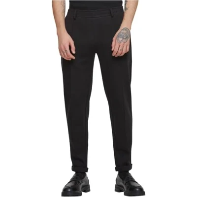 Afbeelding van Urban Classics Cropped Interlock Trainingsbroek, Heren, Maat: 31, Black