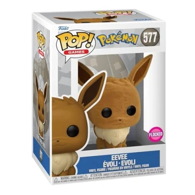 Afbeelding van Funko Pop Pokemon: Eevee Evoli Flocked # 577 Special Edition