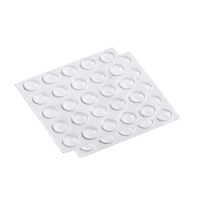 Afbeelding van Metafranc beschermende buffer zelfklevend transparant effectieve bescherming van gevoelige oppervlakken / meubelbufferset aanslagdemper voor kastdeuren anti slip Ø 8 mm (50 Stuk)