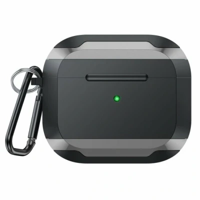 Afbeelding van AirPods 3 hoesje TPU Anti fall series Zwart / Grijs Optimale bescherming voor jouw