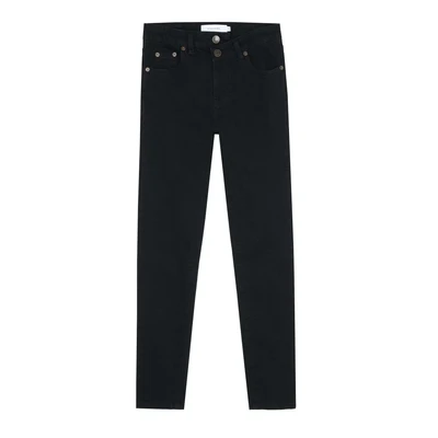 Afbeelding van Scalpers Buttons Relaxed fit jeans, Dames, Maat: 34, Black
