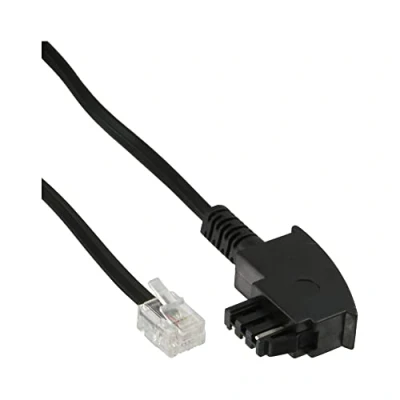 Afbeelding van InLine® TAE F kabel, voor import, naar 6P4C, 3m