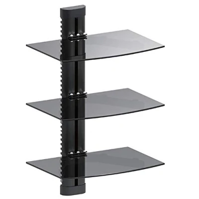 Afbeelding van Maclean Wandbeugel met 3 planken voor DVD of Tuner