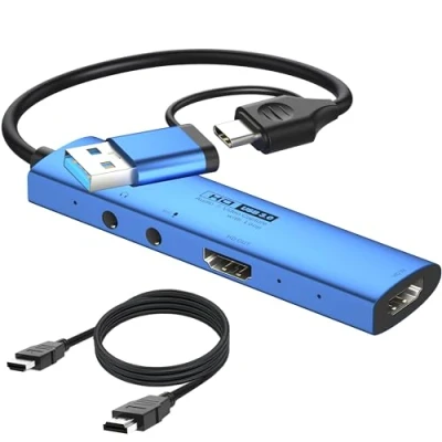 Afbeelding van YCE HDMI+Mic naar USB/Type C+Audio Vedio Capture Card 4K HMDI USB3.0 A/Type C Adapter Video Game voor het bewerken van video/spellen/streaming/online onderwijs