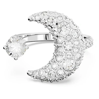 Afbeelding van Swarovski 5677146 Luna Zilverkleur Ring 60