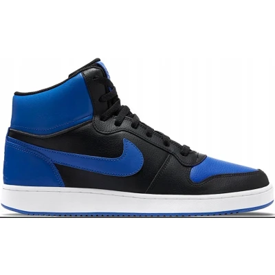 Afbeelding van Nike Ebernon MID Sneakers Blauw/Zwart/Wit Heren Maat 44