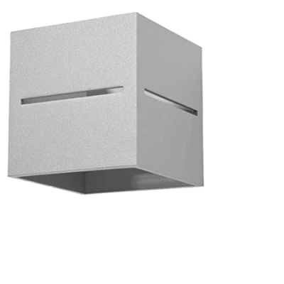 Afbeelding van Sollux Lighting Wandlamp LOBO grijs