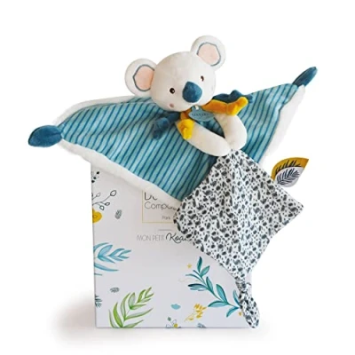 Afbeelding van Doudou et Compagnie Koala DC3668 knuffeldoek, plat, 25 cm, blauw