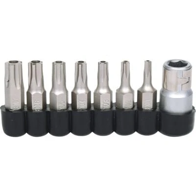 Afbeelding van KS Tools 911.1480 1/4 bitset voor vijfsterschroeven, 8 delig