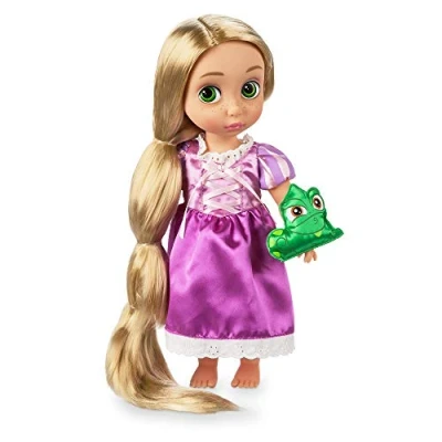 Afbeelding van Disney Store officiële Rapunzel, pop uit animatiefilmcollectie, Tangled, 39 cm met echt uitziend haar, mooie outfit, collector&#039;s item, is geschikt voor 3 jaar en ouder
