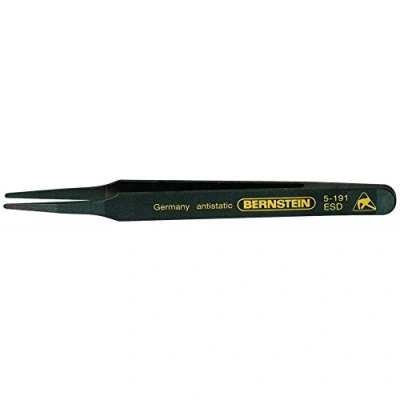 Afbeelding van Bernstein Tools for Electronics 5 191 Precisiepincet NK2A Plat rond 120 mm