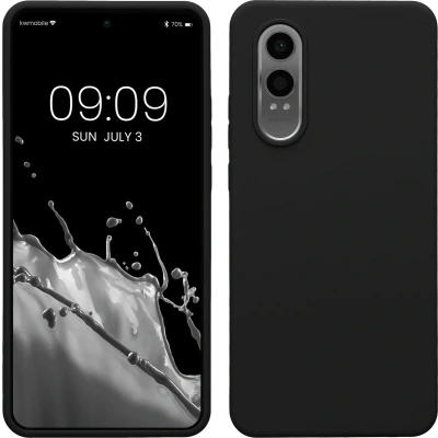 Afbeelding van kwmobile telefoonhoesje geschikt voor OnePlus Nord CE 4 Lite 5G Hoesje met siliconen coating Smartphone case in zwart