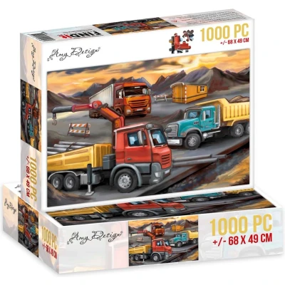 Afbeelding van Lorries Jigsaw puzzle by Amy Design