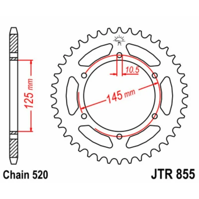 Afbeelding van Rek JT JTR855,48
