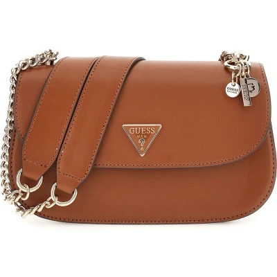 Afbeelding van Guess Daryna Convertible Xbody FLAP Handtas, Dames, Maat: One Size, Cognac