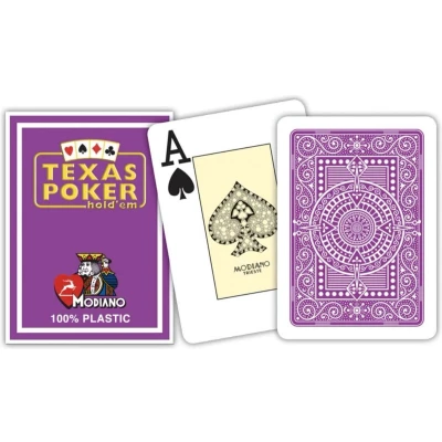 Afbeelding van Modiano poker speelkaarten paars 2 index