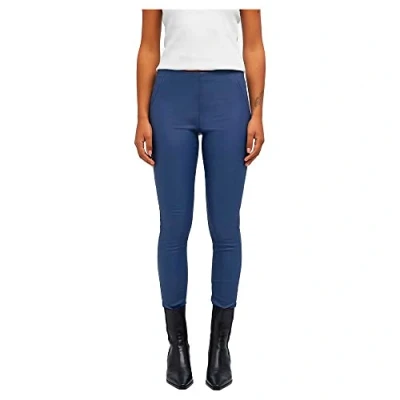 Afbeelding van OBJECT coated skinny legging OBJBELLE blauw