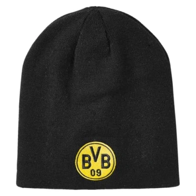 Afbeelding van Borussia Dortmund BVB beanie, omkeerbaar, geel zwart, embleem, BVB09