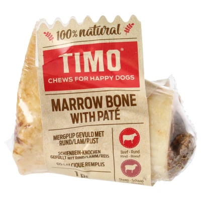Afbeelding van Timo Runderbot Calcium Gevuld Met Paté Hondensnacks Lam Rijst 308 g