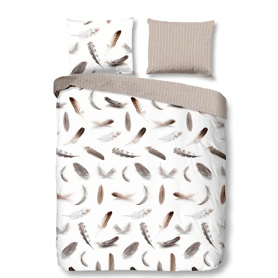 Afbeelding van Dekbedovertrek Good Morning Feathers White Flanel 140 x 200 / 220 cm 1 Persoons