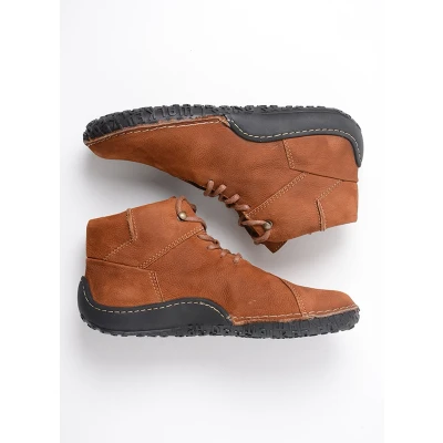Afbeelding van Wolky Hoge veterschoenen Mokola cognac nubuck