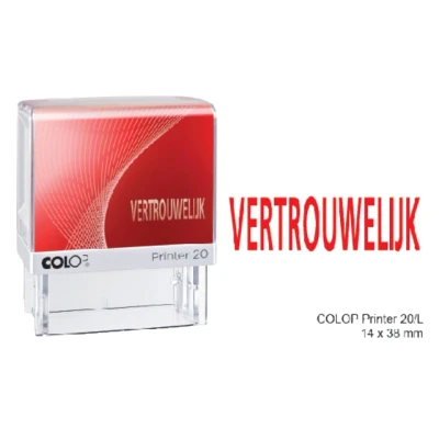 Afbeelding van Woordstempel Colop Printer 20 vertrouwelijk rood