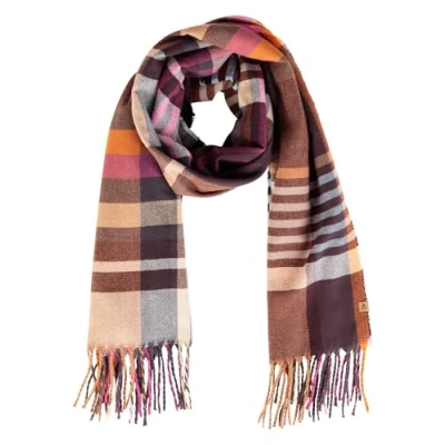 Afbeelding van camel active Zachte sjaal met ruitpatroon Maat womenswear OS Multicolor