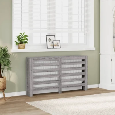 Afbeelding van Radiatorombouw 149x20x82 cm bewerkt hout grijs sonoma eiken