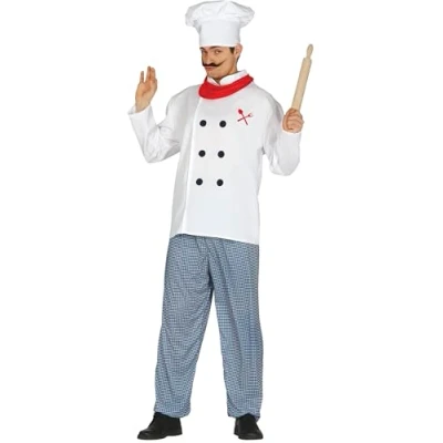 Afbeelding van Fiestas Guirca Volwassenkostuum Chef maat L (52 54)