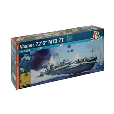 Afbeelding van 1:35 Italeri 5610 Vosper 72&#039;6&quot; MTB 77 Plastic Modelbouwpakket