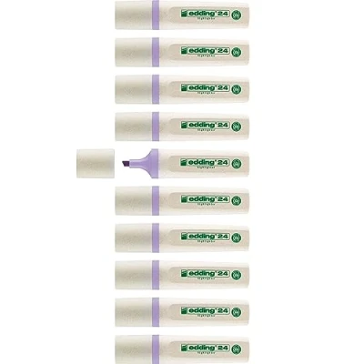 Afbeelding van Markeermarker edding 24 ecoline pastelviolet doos 10 stuks
