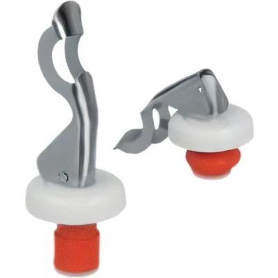 Afbeelding van Metaltex Flesdoppen Met opener 2 Cm Rvs Rood Stuks