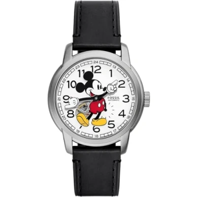 Afbeelding van Fossil Limited Edition Mickey Mouse Watch Unisex Horloge, Maat: One Size, Black