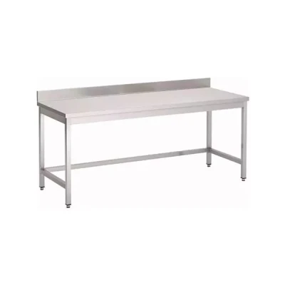 Afbeelding van Gastro M RVS Werktafel Zonder Onderblad Achteropstand 160x70x85cm GN119 Horeca &amp; Professioneel