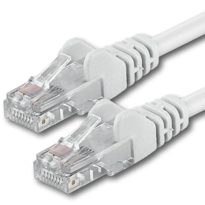 Afbeelding van 20m wit 1 stuk (PACK) CAT.6 CAT6 Ethernet Cable LAN Kabel GigabitLAN Netwerkkabel RJ45 1000Mbit/s Patchkabel
