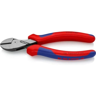 Afbeelding van Knipex X Cut Compacte zijsnijtang grote krachtoverbrenging zwart geatramenteerd, met meer componentengrepen 160 mm (zelfbedieningskaart/blister) 73 02 SB
