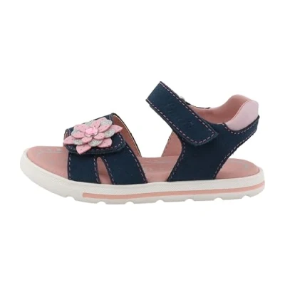 Afbeelding van Lurchi Carolina Sandalen voor kinderen, Maat: 27, Dark blue/pink Veloursleer