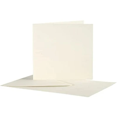 Afbeelding van Creativ Company CC Kaarten &amp; Enveloppen 15x10,5 cm Off white 10 stuks