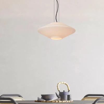 Afbeelding van Lucide TREVOR Hanglamp Ø 50 cm 1xE27 Opaal