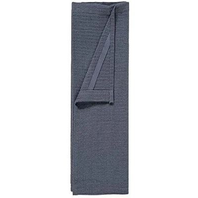 Afbeelding van Blomus Theedoek Grid Set Van 2 Gunmetal Donker Grijs 50x70cm