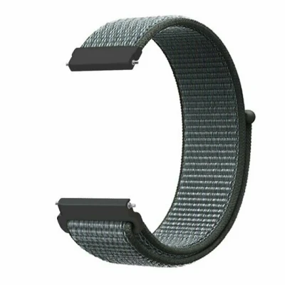 Afbeelding van Garmin Venu / Sq Sq2 2 plus Sport Loop nylon bandje Donkergrijs blauw gemêleerd