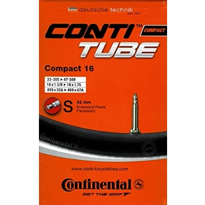 Afbeelding van Continental Compact 16 fietsbinnenband, zwart, 32/47 305/349