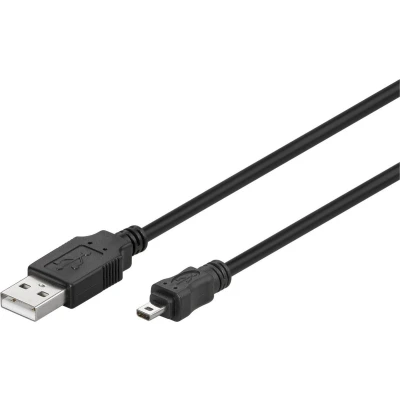 Afbeelding van Microconnect USBAMB82 1.8m USB A Mini B Zwart kabel