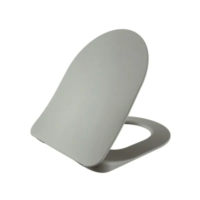 Afbeelding van Sanigoods Alpha softclose toiletzitting grijs