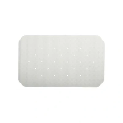 Afbeelding van Spirella douchemat, Ruby badmat, antibacterieel, antislip, met zuignappen, wit, ca. 70 x 40 cm, natuurlijk rubber