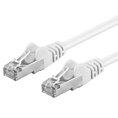 Afbeelding van PremiumCord patchkabel CAT6a S FTP, RJ45 RJ45, AWG 26/7 7m 7 m wit